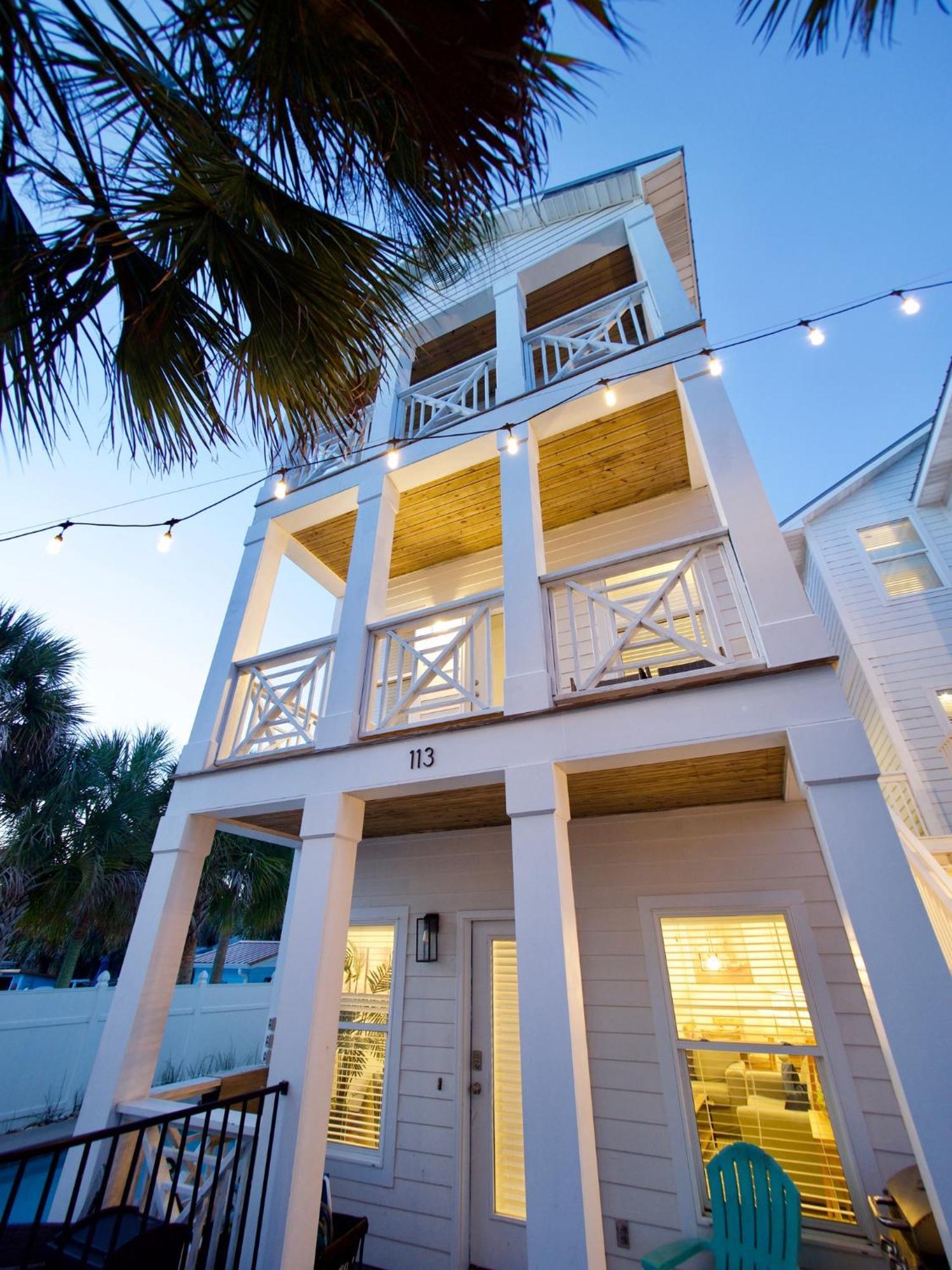 Holiday home 6 Br-seaside Cotton-heated Pool-game With Pool Table Panama City Beach